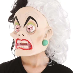 Elope Disney 101 Dalmatians Cruella De Vil Latex Mask 9 Elope Disney 101 Dalmatians Cruella De Vil Latex Mask -Elope Store 101 dalmatians cruella de vil latex mask alt 2