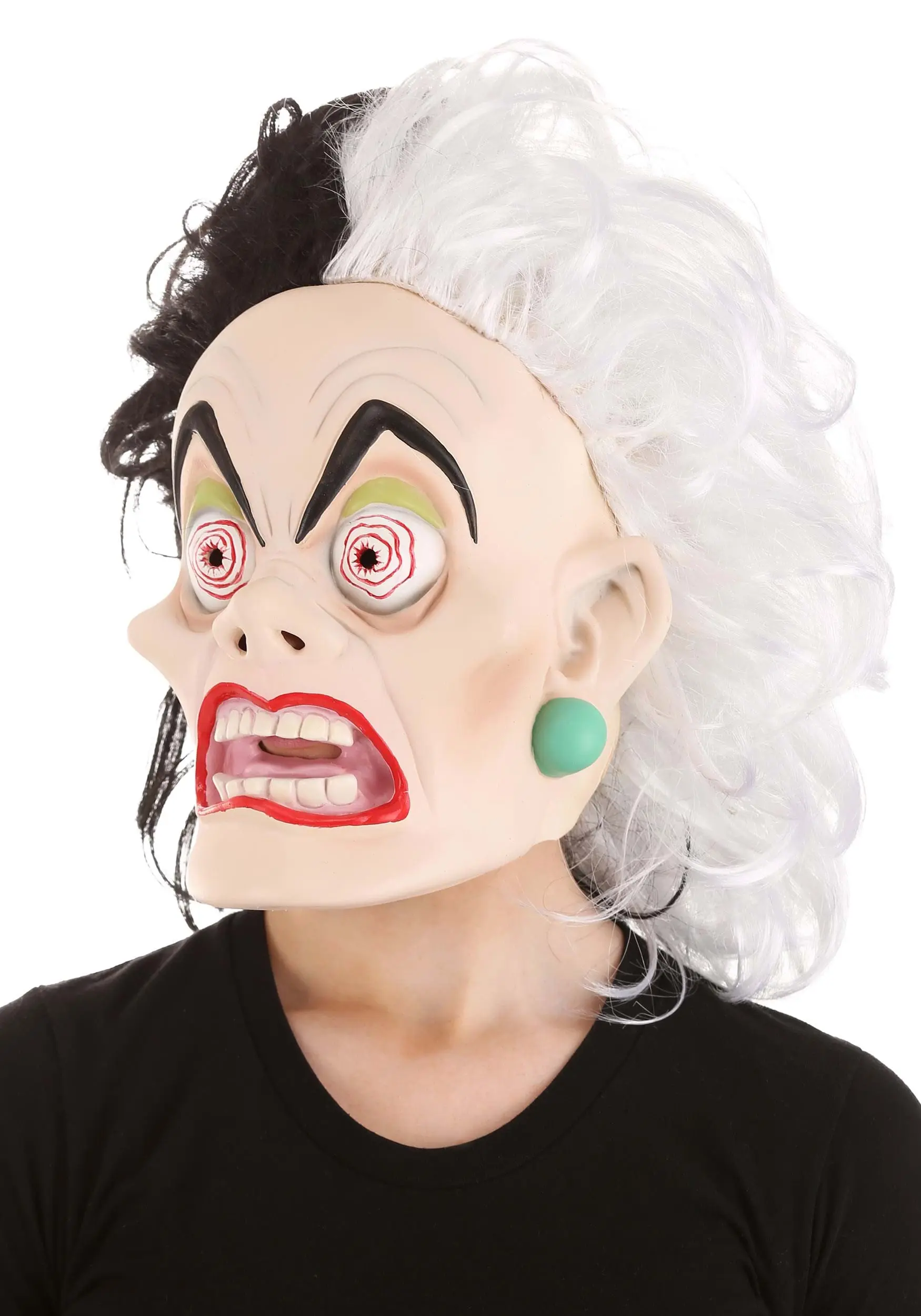 Elope Disney 101 Dalmatians Cruella De Vil Latex Mask 5 Elope Disney 101 Dalmatians Cruella De Vil Latex Mask - Image 3