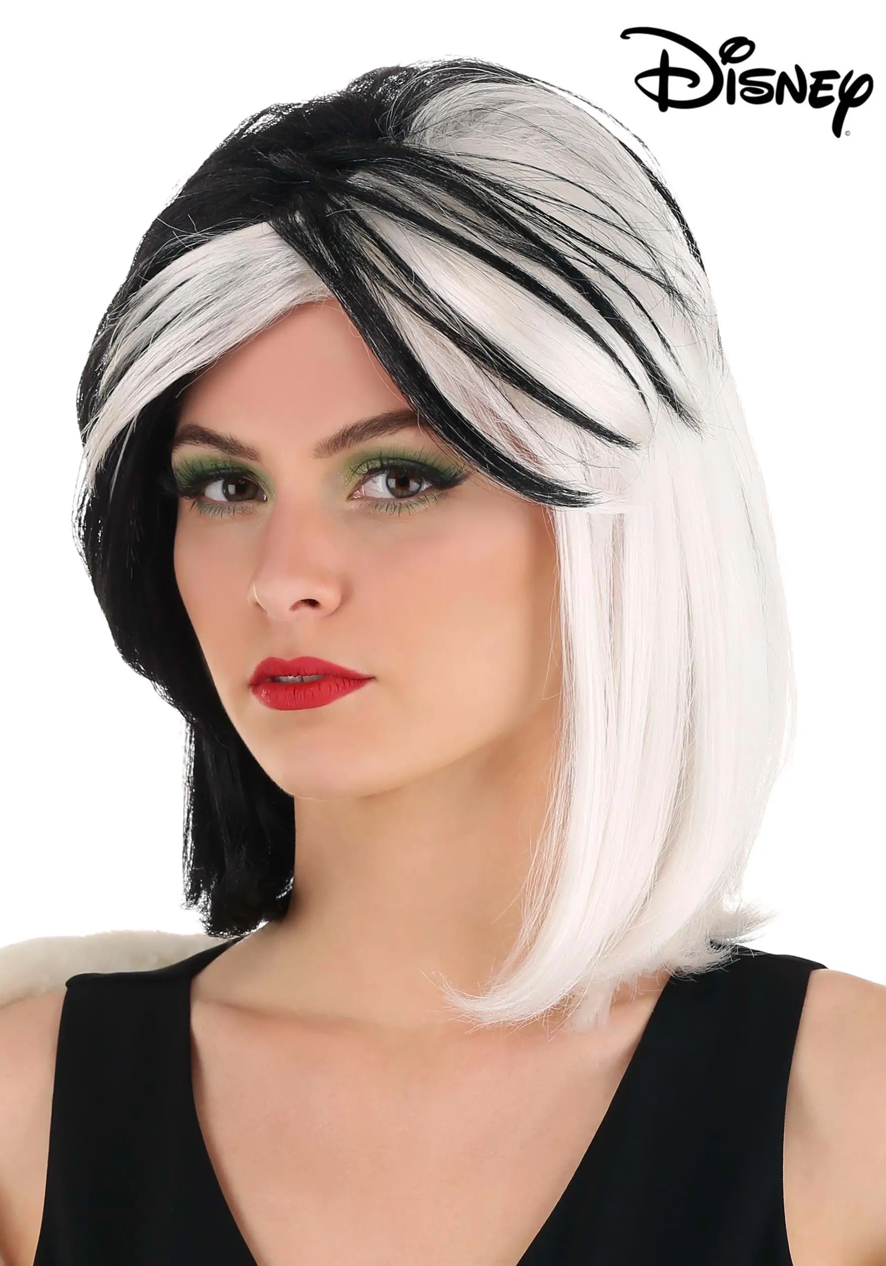 Partytime Costume & Lingerie (Yiwu) Factory Cruella De Vil Wig For Women From Disney's 101 Dalmatians 3 Partytime Costume & Lingerie (Yiwu) Factory Cruella De Vil Wig For Women From Disney's 101 Dalmatians