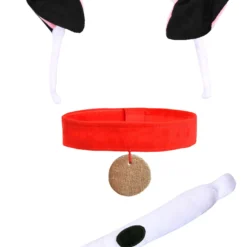 Elope Disney 101 Dalmatians Pongo Headband, Collar & Tail Kit -Elope Store 101 dalmatians pongo headband collar tail kit alt 2
