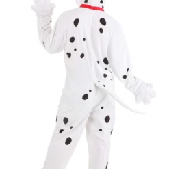 Fun Costumes Pongo Costume For Men From Disney's 101 Dalmatians -Elope Store adult 101 dalmatians pongo costume onesie alt 6