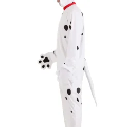 Fun Costumes Pongo Costume For Men From Disney's 101 Dalmatians -Elope Store adult 101 dalmatians pongo costume onesie alt 7