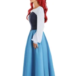 Armada Disney's The Little Mermaid Ariel Blue Costume Dress For Women -Elope Store adult ariel blue dress costume alt 5