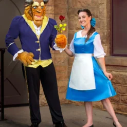 Disguise Beauty And The Beast Belle Blue Costume Dress For Adults 7 Disguise Beauty And The Beast Belle Blue Costume Dress For Adults -Elope Store adult belle blue costume dress alt 1