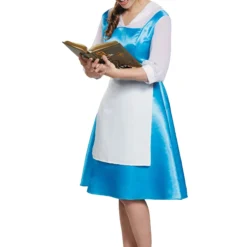 Disguise Beauty And The Beast Belle Blue Costume Dress For Adults 9 Disguise Beauty And The Beast Belle Blue Costume Dress For Adults -Elope Store adult belle blue costume dress alt 3