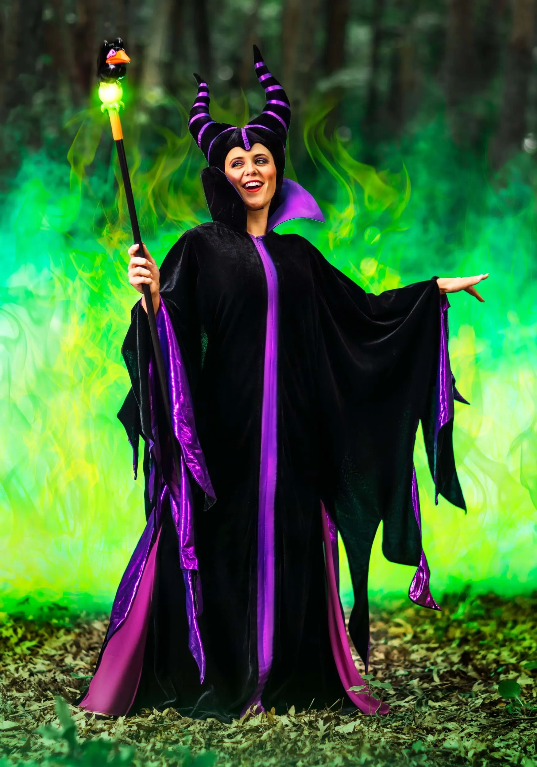 Fun Costumes Disney Classic Maleficent Costume For Adults 4 Fun Costumes Disney Classic Maleficent Costume For Adults - Image 2