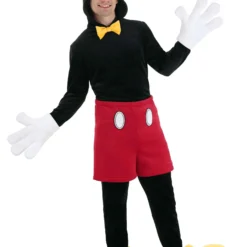 Fun Costumes Deluxe Mickey Mouse Disney Costume For Adults -Elope Store adult deluxe mickey mouse costume alt 11