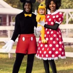 Fun Costumes Deluxe Mickey Mouse Disney Costume For Adults -Elope Store adult deluxe mickey mouse costume alt 2