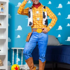 Fun Costumes Men's Disney Deluxe Woody Toy Story Costume