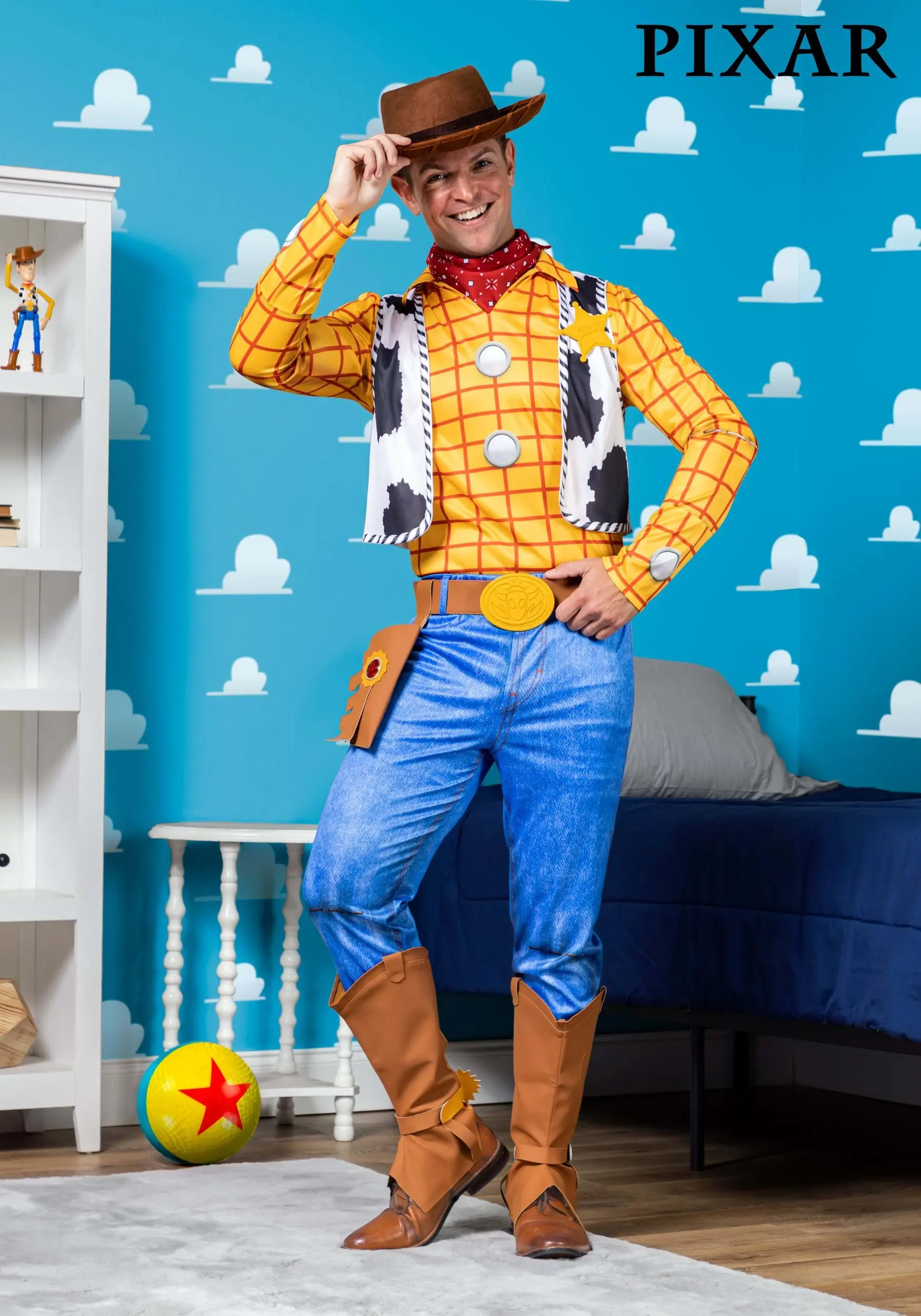 Fun Costumes Men's Disney Deluxe Woody Toy Story Costume 3 Fun Costumes Men's Disney Deluxe Woody Toy Story Costume