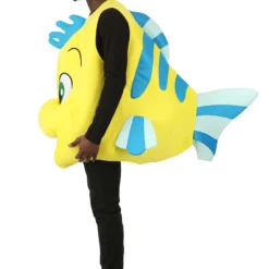 Fun Costumes Disney Flounder Costume For Adults -Elope Store adult flounder costume alt 3