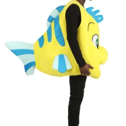 Fun Costumes Disney Flounder Costume For Adults -Elope Store adult flounder costume alt 4
