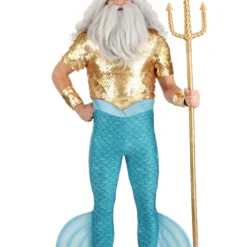 Fun Costumes Disney The Little Mermaid King Triton Costume For Men 25 Fun Costumes Disney The Little Mermaid King Triton Costume For Men -Elope Store adult king triton costume alt 10