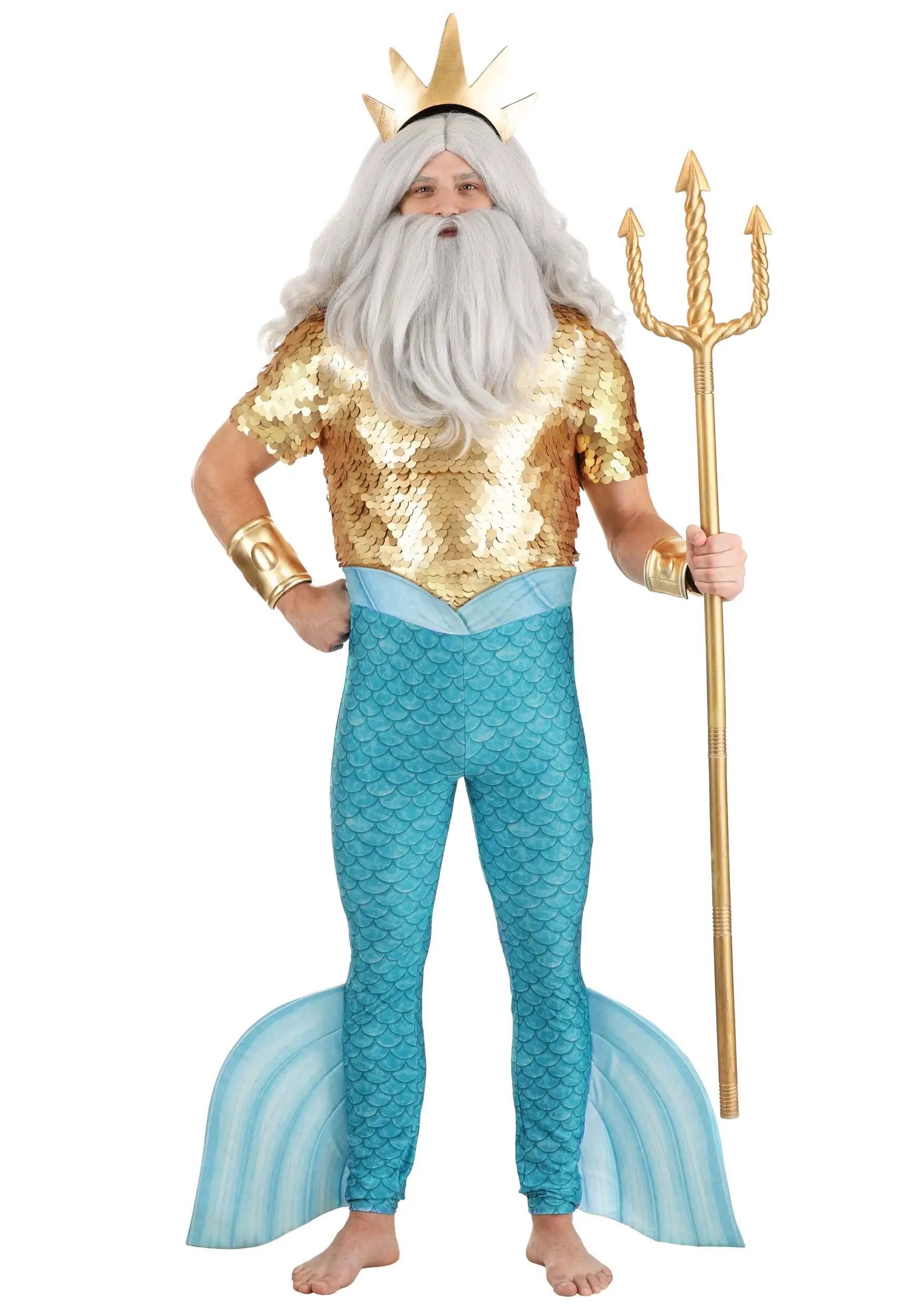 Fun Costumes Disney The Little Mermaid King Triton Costume For Men 13 Fun Costumes Disney The Little Mermaid King Triton Costume For Men - Image 11
