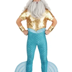 Fun Costumes Disney The Little Mermaid King Triton Costume For Men 26 Fun Costumes Disney The Little Mermaid King Triton Costume For Men -Elope Store adult king triton costume alt 11