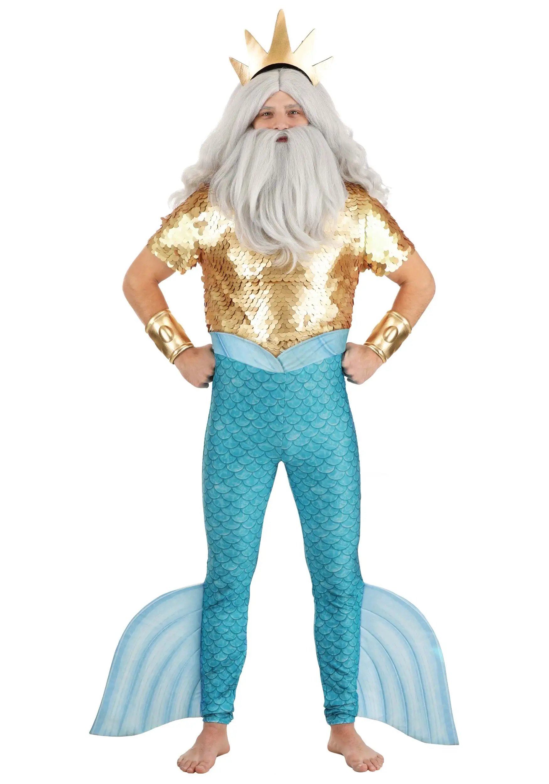 Fun Costumes Disney The Little Mermaid King Triton Costume For Men 14 Fun Costumes Disney The Little Mermaid King Triton Costume For Men - Image 12
