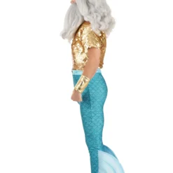 Fun Costumes Disney The Little Mermaid King Triton Costume For Men 24 Fun Costumes Disney The Little Mermaid King Triton Costume For Men -Elope Store adult king triton costume alt 9