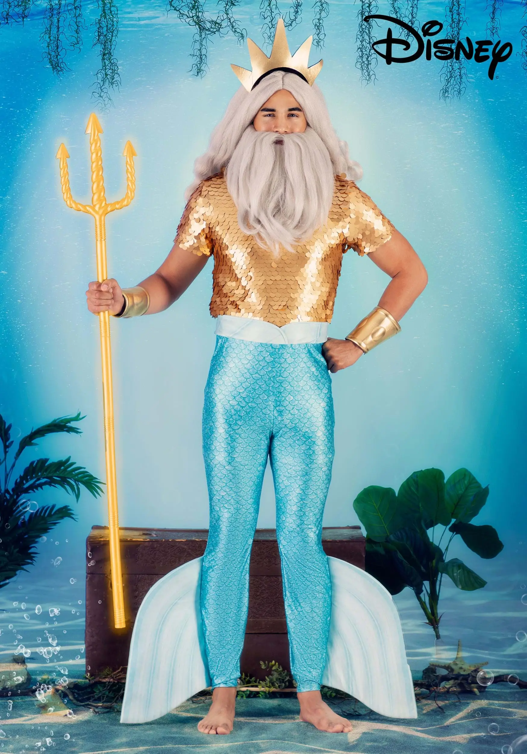 Fun Costumes Disney The Little Mermaid King Triton Costume For Men 3 Fun Costumes Disney The Little Mermaid King Triton Costume For Men