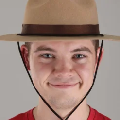 Elope Mountie Costume Hat For Adults -Elope Store adult mountie hat alt 3
