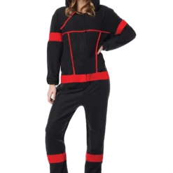 California Costume Collection Unisex Ninja Adult Onesie -Elope Store adult unisex ninja onesie alt 2