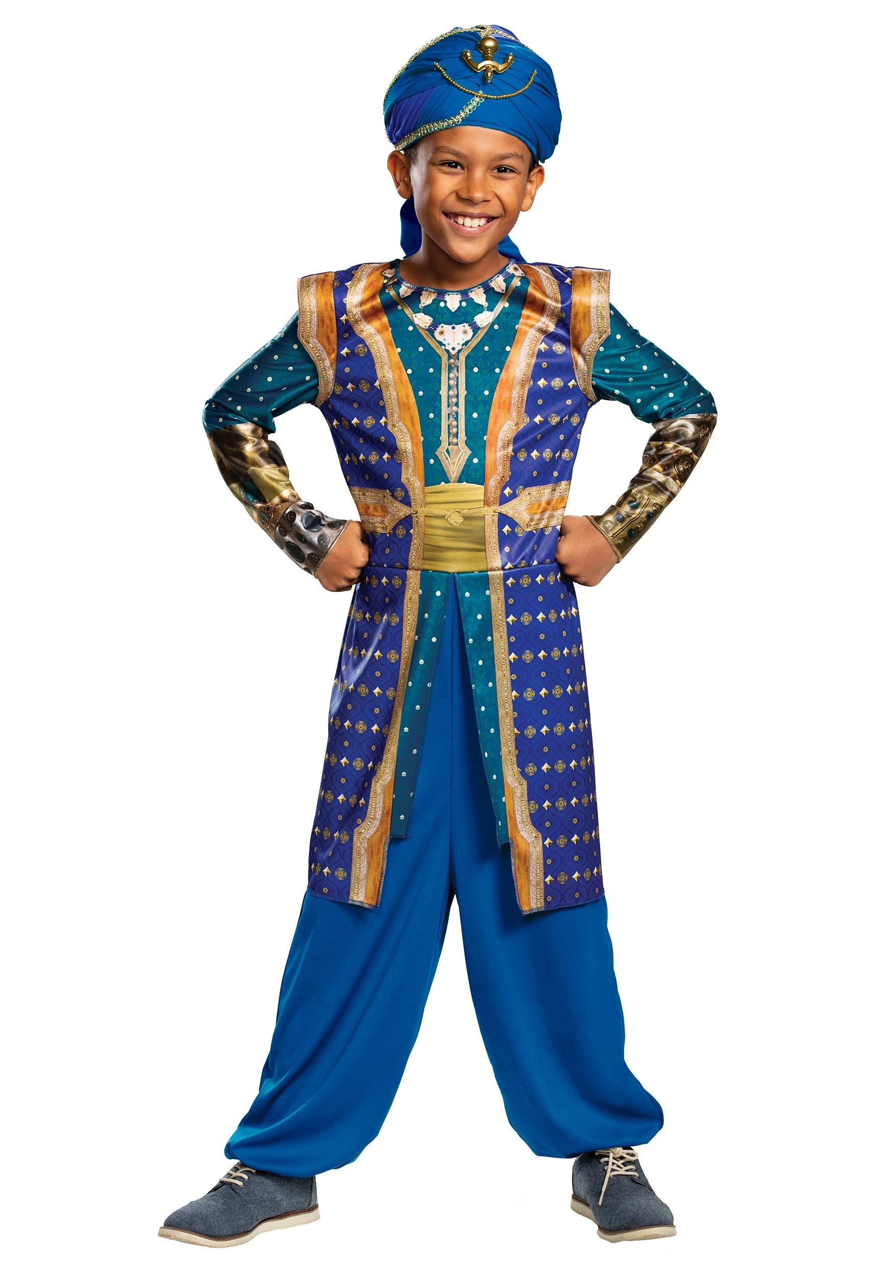 Disguise Aladdin Live Action Boys Genie Costume 3 Disguise Aladdin Live Action Boys Genie Costume