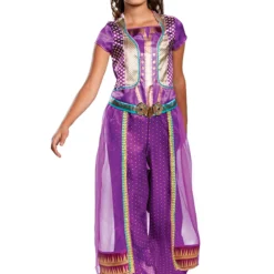 Disguise Aladdin Live Action Child Jasmine Purple Classic Costume