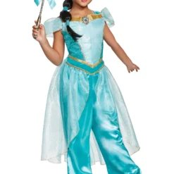 Disguise Aladdin Animated Deluxe Jasmine Costume For Girls