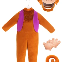 Disguise Limited Disney Aladdin Toddler Abu Deluxe Costume -Elope Store aladdin toddler abu deluxe costume alt 8