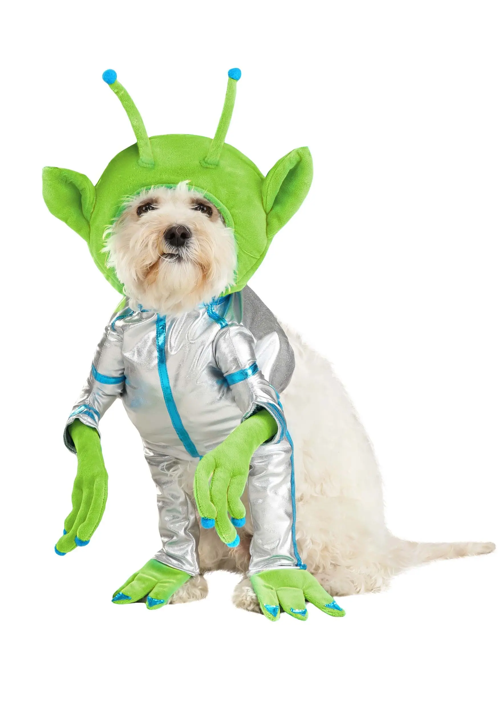 Suzhou Zhongsheng Imp & Exp Co., Ltd Green Alien Dog Costume 3 Suzhou Zhongsheng Imp & Exp Co., Ltd Green Alien Dog Costume
