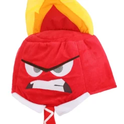 Zhenjiang Lian Yew Every Age Garment Accessories A Disney Pixar Inside Out Anger Full-Head Mask 9 Zhenjiang Lian Yew Every Age Garment Accessories A Disney Pixar Inside Out Anger Full-Head Mask -Elope Store anger plush mask hat alt 3