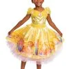 Disguise Beauty And The Beast Deluxe Girl's Belle Costume For Todders -Elope Store beauty and the beast deluxe toddler belle costume