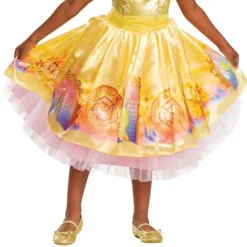 Disguise Beauty And The Beast Deluxe Girl's Belle Costume For Todders 10 Disguise Beauty And The Beast Deluxe Girl's Belle Costume For Todders -Elope Store beauty and the beast deluxe toddler belle costume alt 3