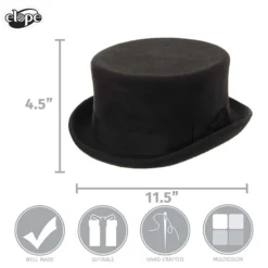 Elope Adult Black John Bull Costume Hat 15 Elope Adult Black John Bull Costume Hat -Elope Store black john bull hat alt 6