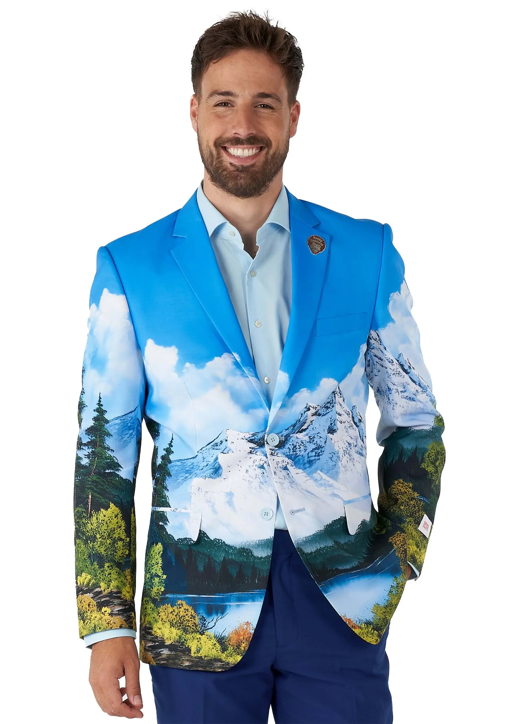 Opposuits Men's Opposuit Bob Ross Blazer 3 Opposuits Men's Opposuit Bob Ross Blazer