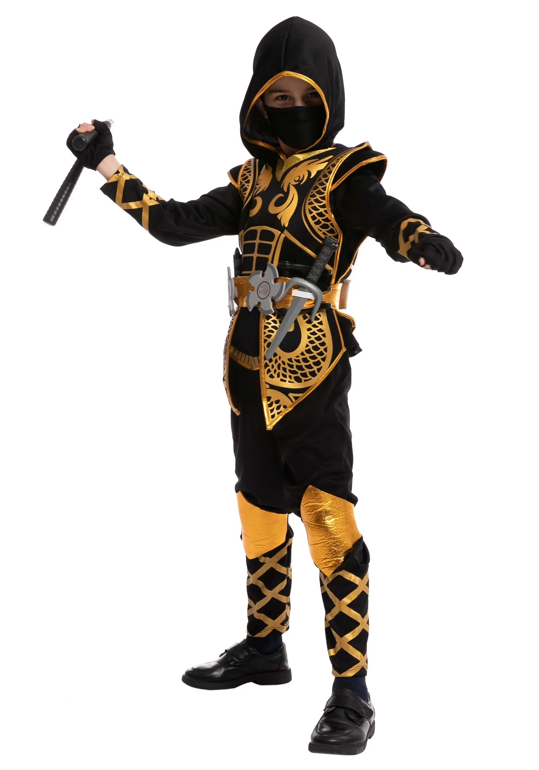 Joyin Golden Ninja Costume For Boys 5 Joyin Golden Ninja Costume For Boys - Image 3