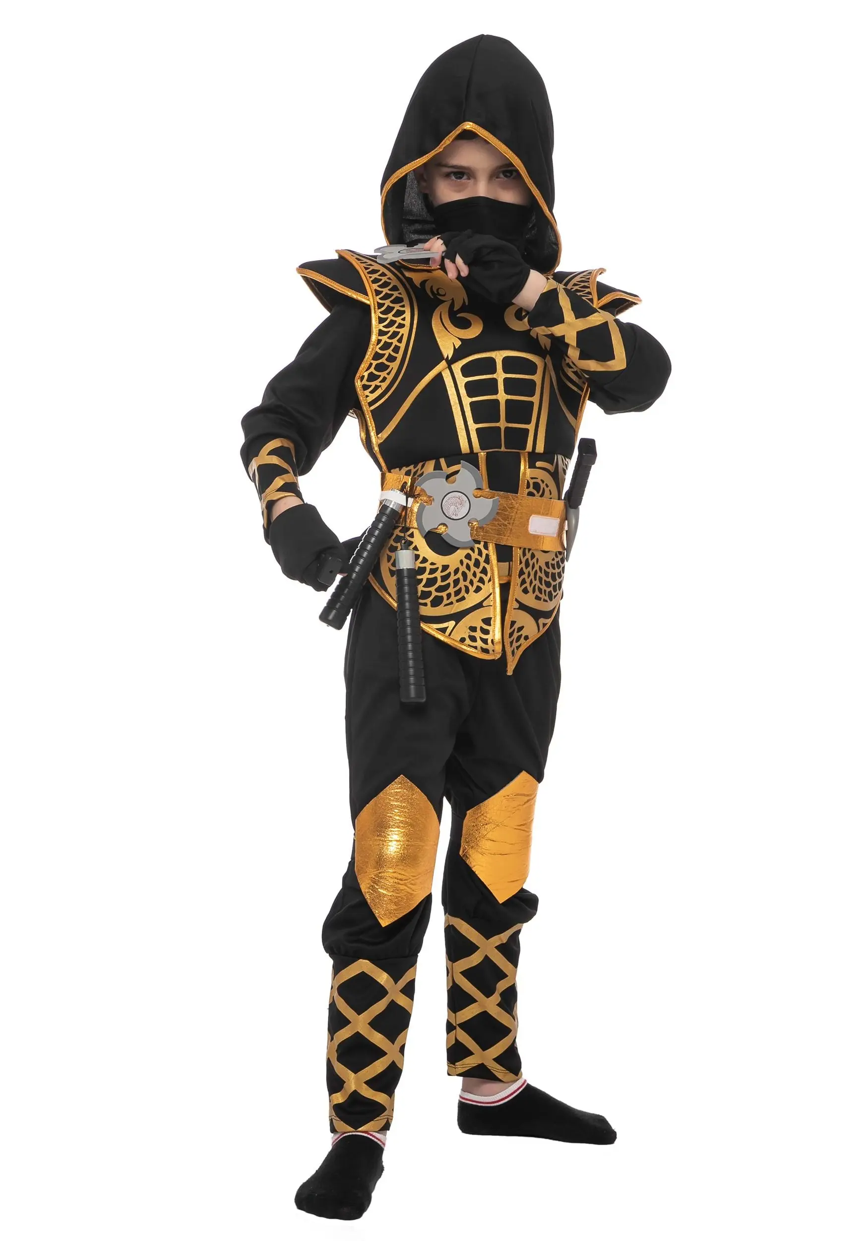 Joyin Golden Ninja Costume For Boys 8 Joyin Golden Ninja Costume For Boys - Image 6