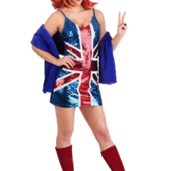 Seeing Red Women's British Girl Power Popstar Costume