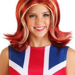 Partytime Costume & Lingerie (Yiwu) Factory Women's British Girl Power Wig