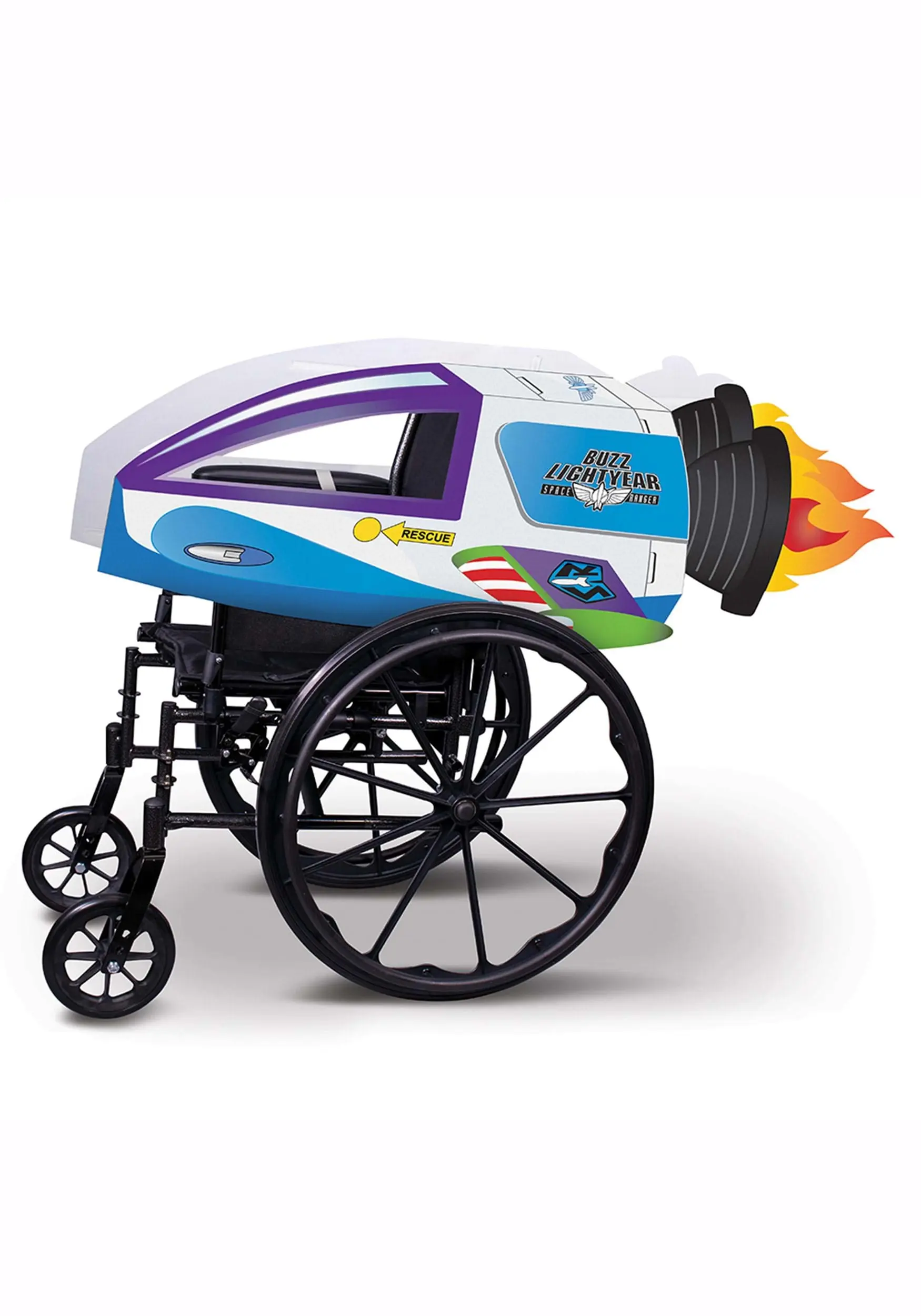 Disguise Adaptive Buzz Lightyear Spaceship Wheelchair Cover Costume 5 Disguise Adaptive Buzz Lightyear Spaceship Wheelchair Cover Costume - Image 3