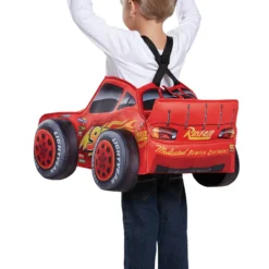 Disguise Cars Lightning McQueen 3D Costume For Toddlers -Elope Store cars lightning mcqueen 3d toddler costume alt 2 upd