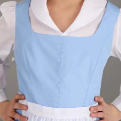 Fun Costumes Belle Blue Dress Costume For Kids From Disney's Beauty And The Beast -Elope Store child beauty and the beast belle blue dress alt 4