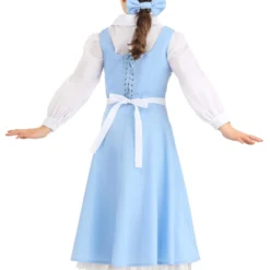Fun Costumes Belle Blue Dress Costume For Kids From Disney's Beauty And The Beast -Elope Store child beauty and the beast belle blue dress alt 6