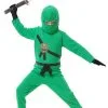 Charades Kids Green Ninja Costume -Elope Store child green ninja costume 1