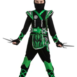 Joyin Green Ninja Costume For Kids -Elope Store child green ninja costume alt 5
