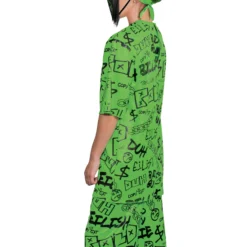 Disguise Kids Classic Green Billie Eilish Costume -Elope Store childs classic green billie eilish costume alt 2