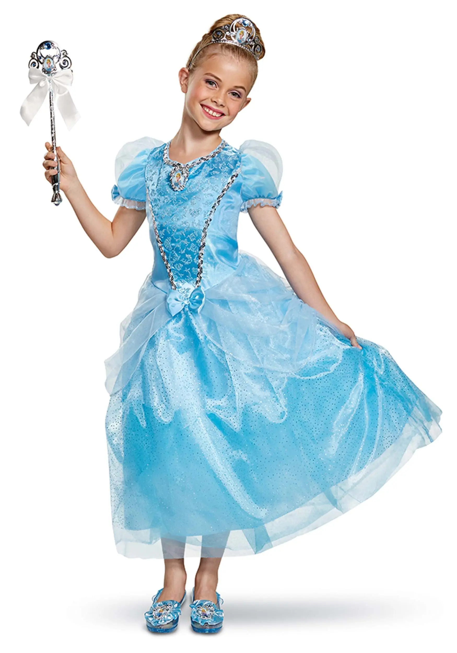 Disguise Cinderella Deluxe Costume For Kids 3 Disguise Cinderella Deluxe Costume For Kids