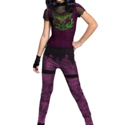 Disguise Limited Descendants Deluxe Girl's Mal Costume -Elope Store descendants girls mal deluxe costume alt 2