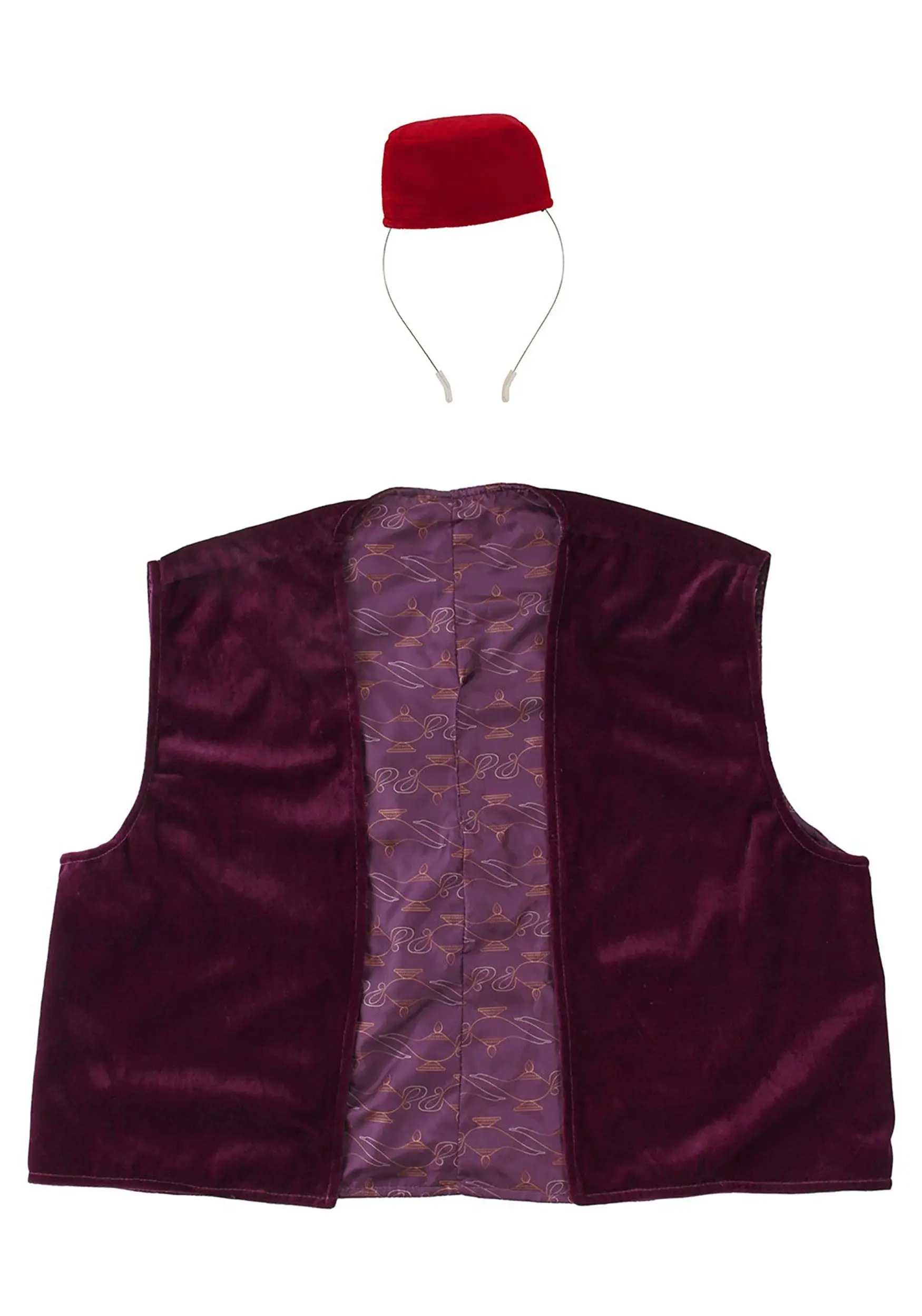 Elope Disney Aladdin Fez & Vest Costume Kit 4 Elope Disney Aladdin Fez & Vest Costume Kit - Image 2