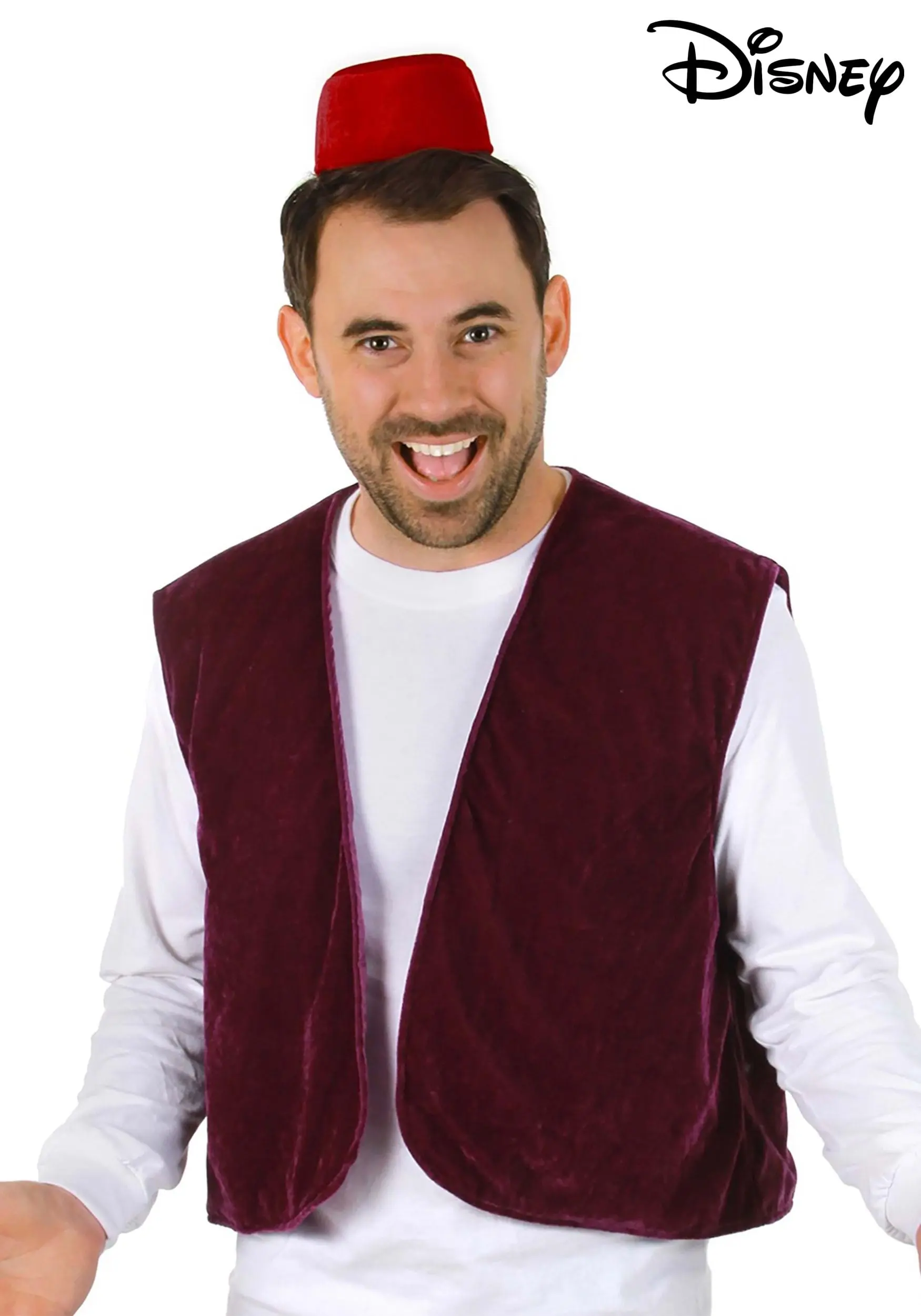 Elope Disney Aladdin Fez & Vest Costume Kit 3 Elope Disney Aladdin Fez & Vest Costume Kit