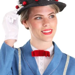 Disguise Limited Women's Mary Poppins Blue Coat Costume 12 Disguise Limited Women's Mary Poppins Blue Coat Costume -Elope Store disney mary poppins womens blue coat costume 1